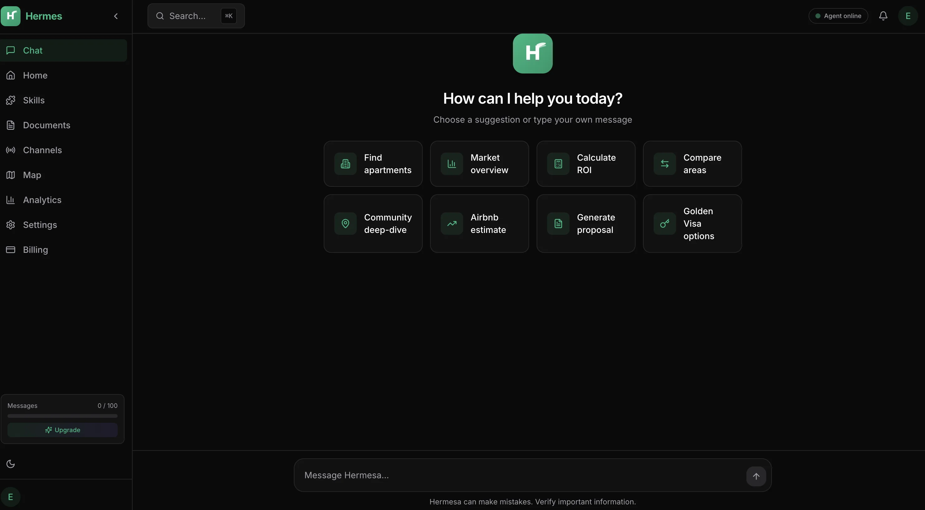 HERMES screenshot